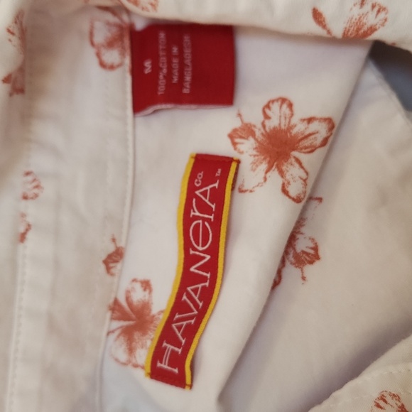 Havanera Men's Hula Girl Hawaiian Button Down Shirt M - Picture 5 of 6
